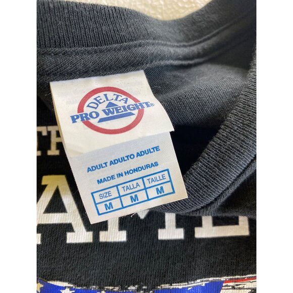 United States Of America "Love It Or Leave It" Black T-Shirt Medium USA Patriot - Picture 3 of 5